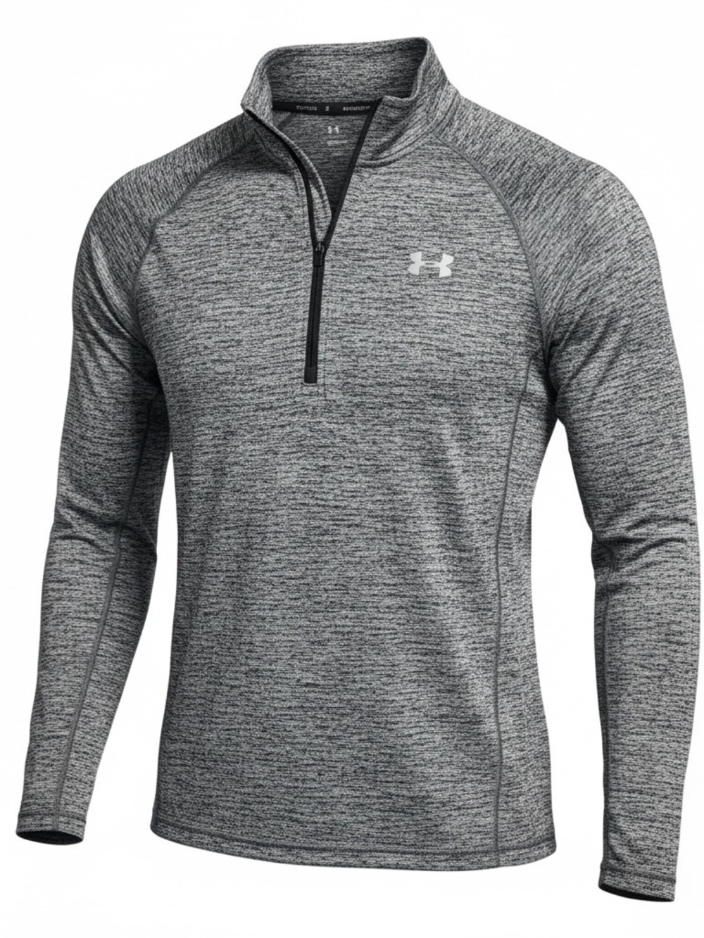 Under Armour Heather Gray Women's 1/4 Zip Performance Pullover - Picture 3 of 3